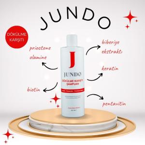 JUNDO Biberiye Ekstratlı Saç Dökülme Önleyici Şampuan Keratin, Biotin Ve Pentavitin - 400 ml