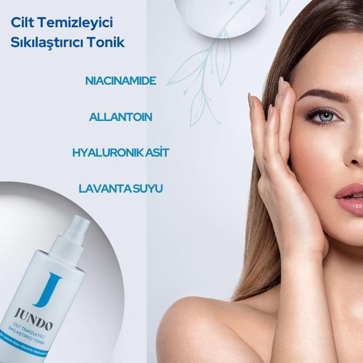 JUNDO Canlandırıcı & Gözenek Sıkılaştırıcı Ve Aydınlatıcı Cilt Temizleyici & Sıkılaştırıcı Tonik - 200 ml