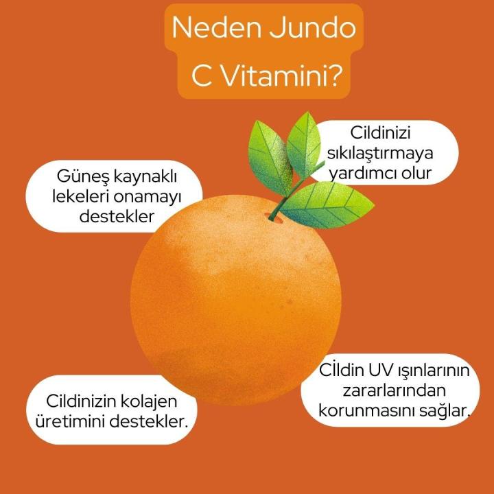 JUNDO Aydınlatıcı Ve Cilt Ton Eşitleyici C Vitamin Serum - 30 ml