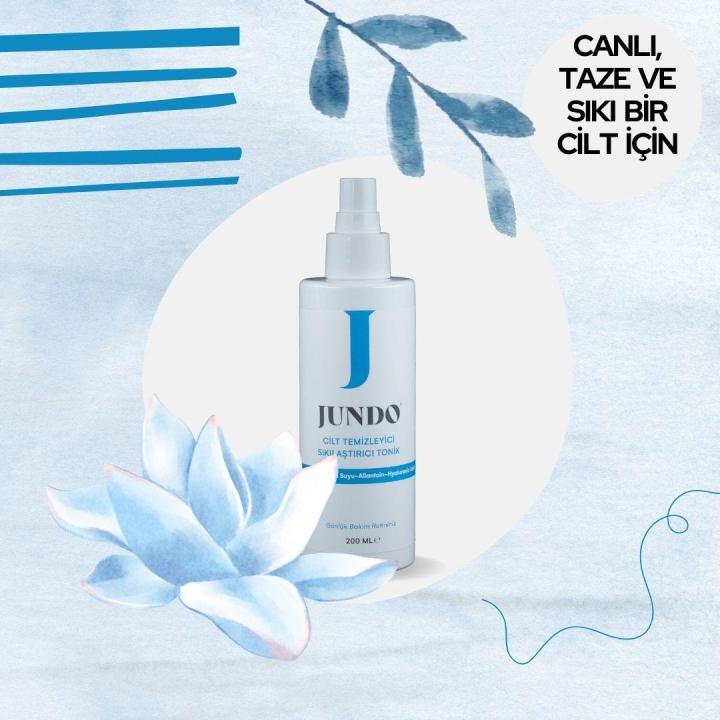 JUNDO Canlandırıcı & Gözenek Sıkılaştırıcı Ve Aydınlatıcı Cilt Temizleyici & Sıkılaştırıcı Tonik - 200 ml