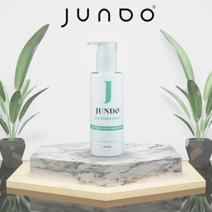 JUNDO Onarıcı Besleyici Arganyağı & Keratin Saç Bakım Kremi Ve Saç Bakım Maskesi - 200 ml