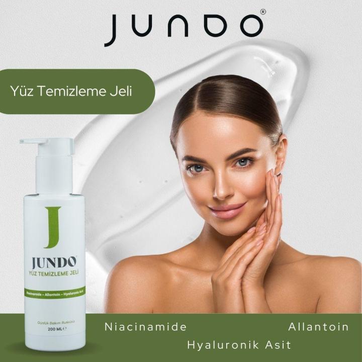 JUNDO Sebum Dengeleyici Ve Siyah Nokta Önleyici Yüz Temizleme Jeli - 200 ml