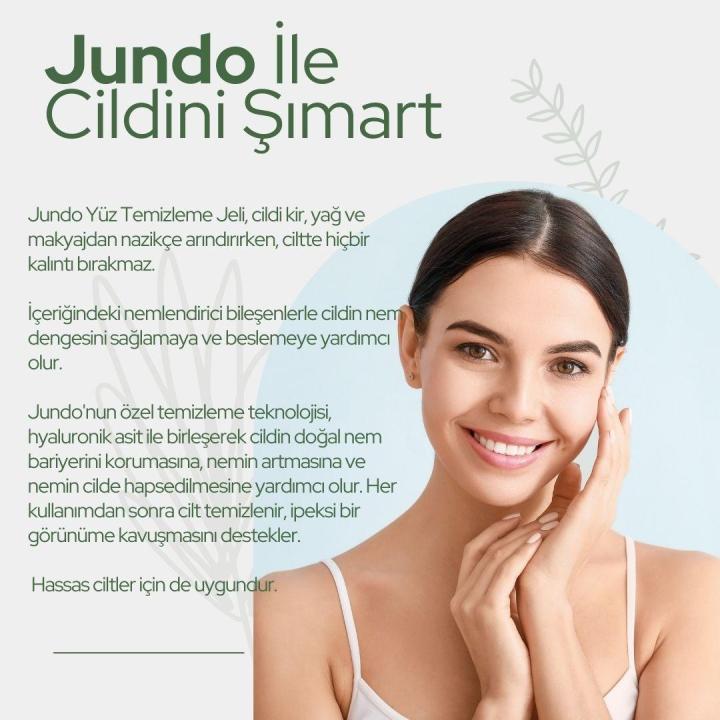 JUNDO Sebum Dengeleyici Ve Siyah Nokta Önleyici Yüz Temizleme Jeli - 200 ml