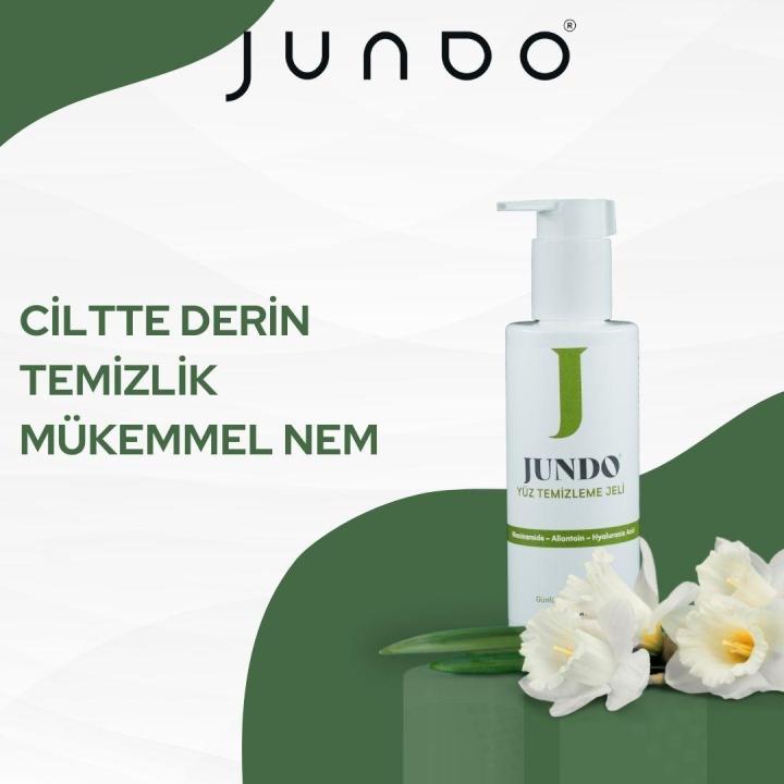 JUNDO Sebum Dengeleyici Ve Siyah Nokta Önleyici Yüz Temizleme Jeli - 200 ml