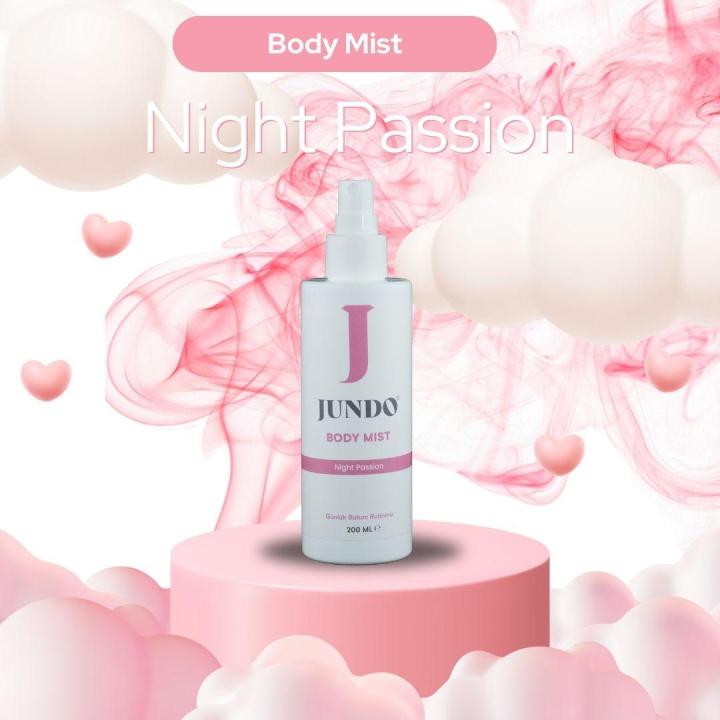 JUNDO Vanilya Ve Bahar Çiçekleri Body Mist Night Passion - 200 ml