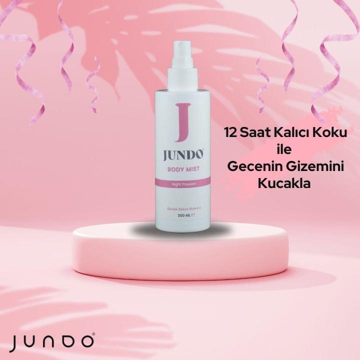 JUNDO Vanilya Ve Bahar Çiçekleri Body Mist Night Passion - 200 ml