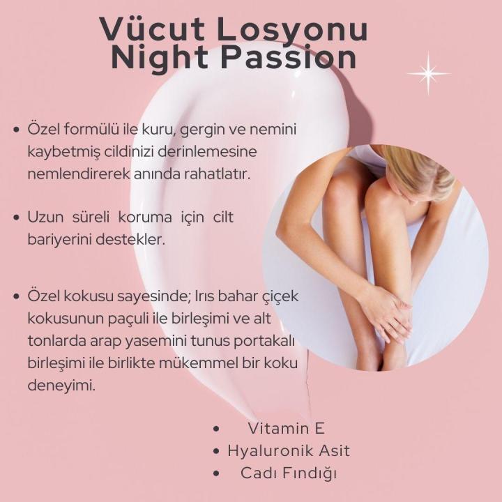 JUNDO Nemlendirici Ve Sıkılaştırıcı Vücut Losyonu Nigth Passion- 200 ml