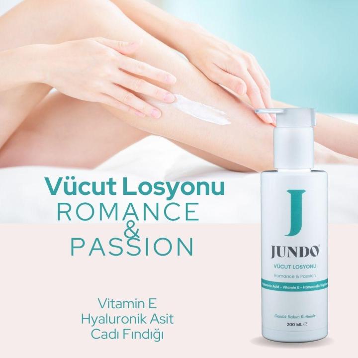 JUNDO Nemlendirici Ve Sıkılaştırıcı Body Losyon Romance & Passion - 200 ml