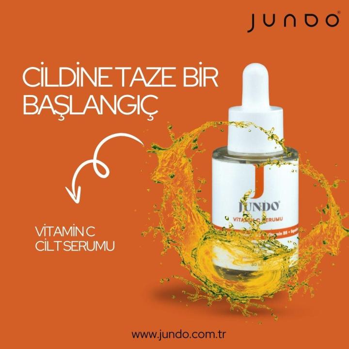 JUNDO Aydınlatıcı Ve Cilt Ton Eşitleyici C Vitamin Serum - 30 ml