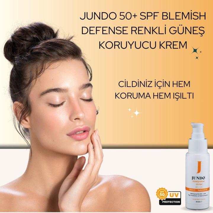 JUNDO Leke Karşıtı Ve Cilt Tonu Eşitleyici +50 Spf Güneş Kremi - 50 ml