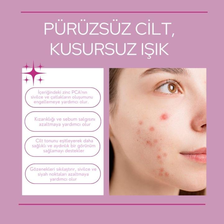 JUNDO Siyah Nokta Karşıtı Ve Gözenek Sıkılaştırıcı Niacinamide Cilt Serum - 30 ml